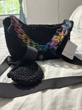 NWT Kurt Geiger Crochet Crossbody